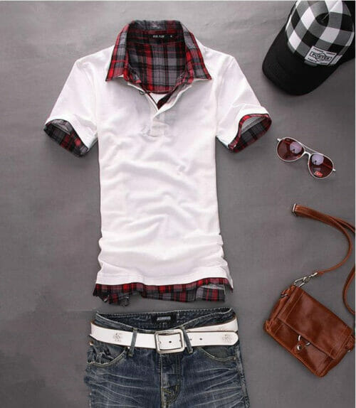 men polo shorts sleeves shirts