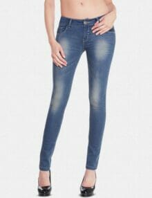 fancy women clothing of slim jeans