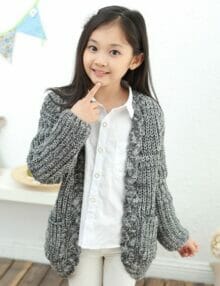 Cardigan Girls Sweater Supplier