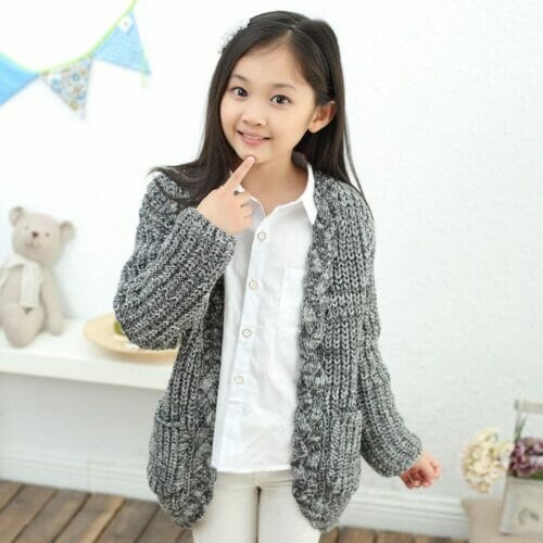 Cardigan Girls Sweater Supplier