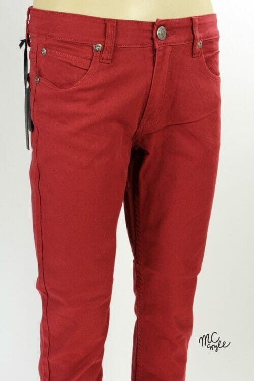 twill skinny pants