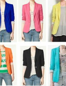 ladies fashion clothes of apparel blazers