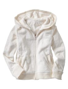 light on girls clothing of hoodies