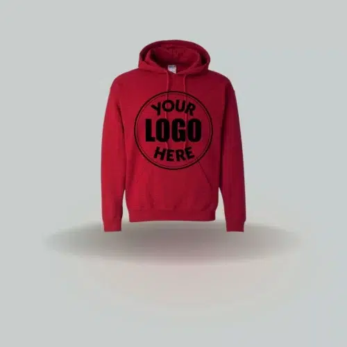 custom red hoodie