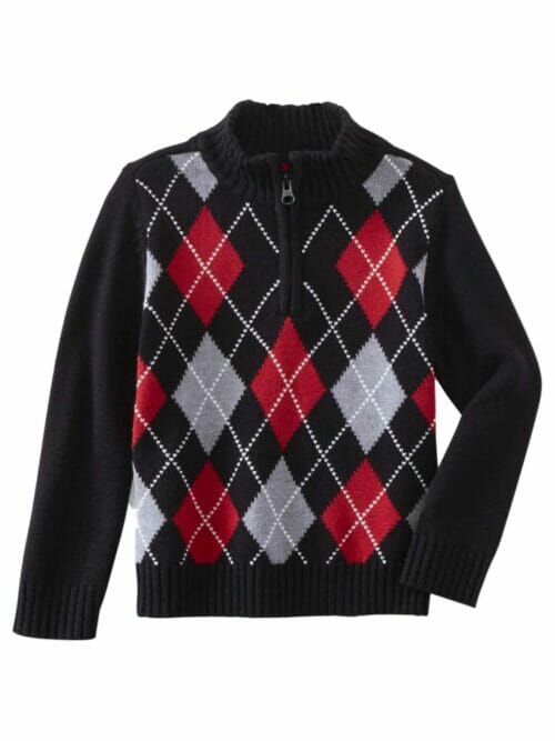 Argyle Knit Sweater - Image 3