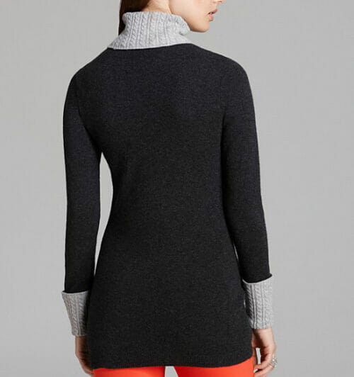 Girl wool sweater-back