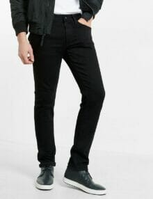 black denim jeans