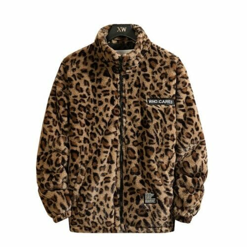 leopard fleece jacket