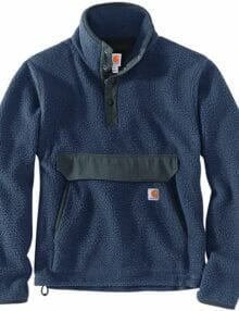 relaxed fit fleece pullover