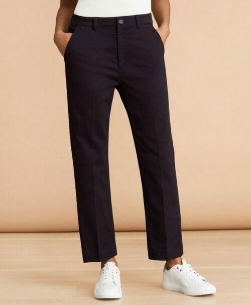 twill ankle pants