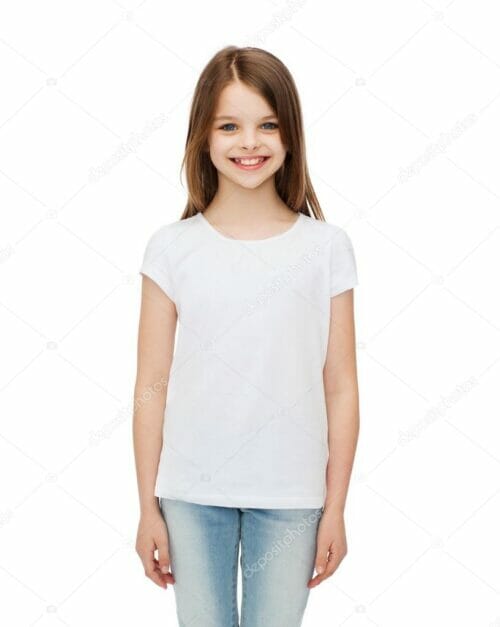 white little girl t shirt