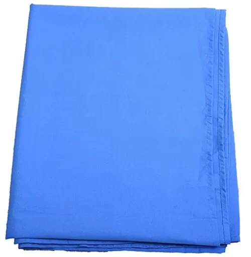 blue Cotton Hospital Bed Sheet