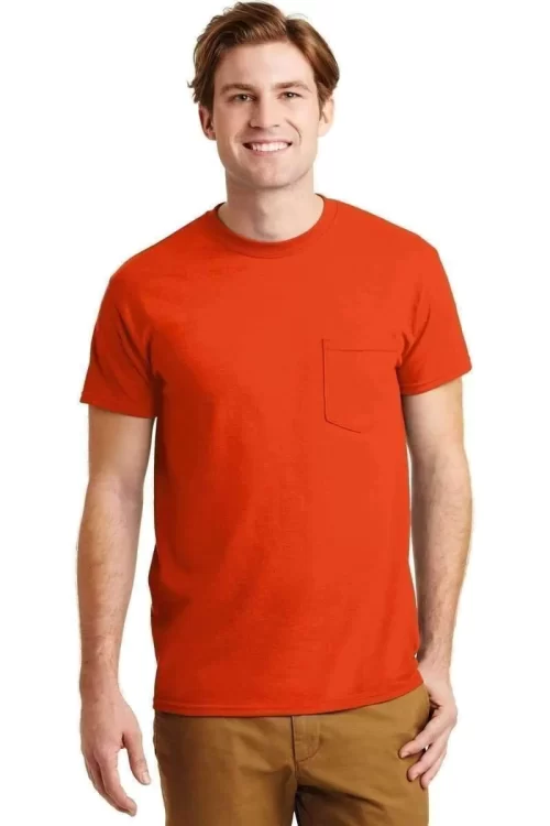 gildan pocket t shirts