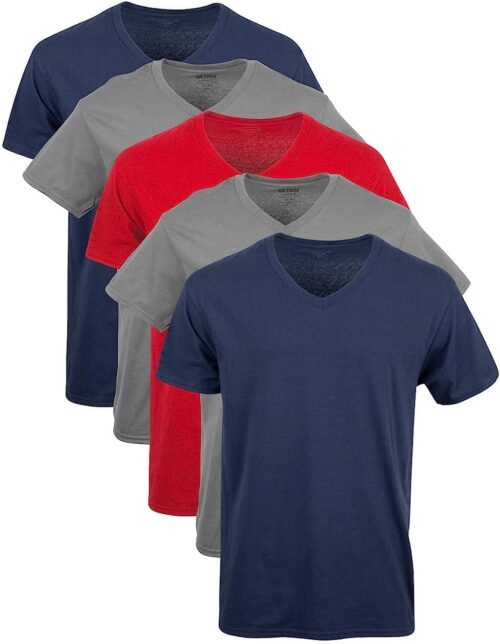 gildan v neck t shirts