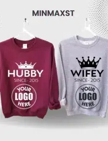 custom couple sweatshirts