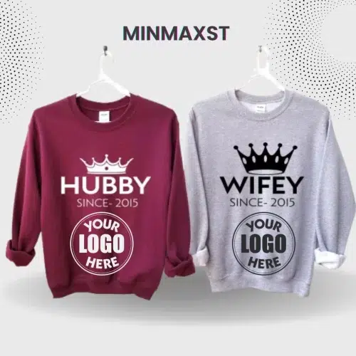 custom couple sweatshirts