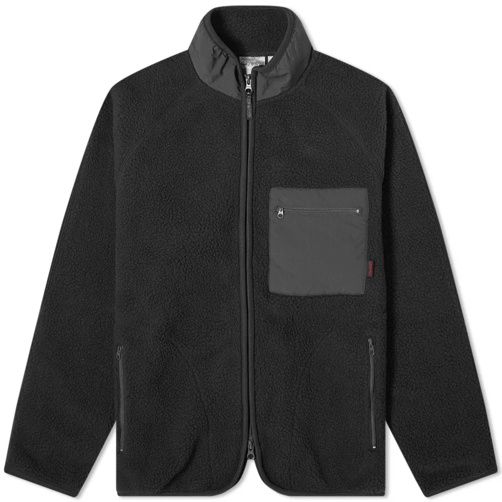 men's gramicci boa fleece jacket