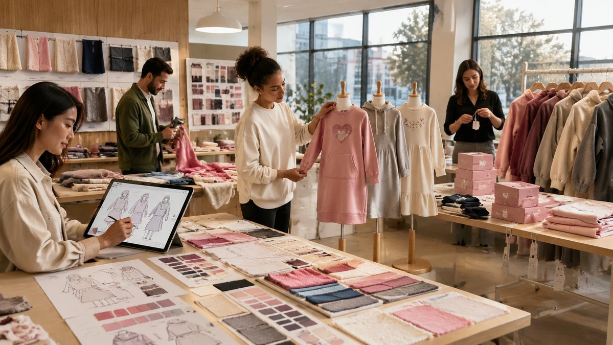 Minmax Textile - Girls' Sweatshirt Dress Manufacturers